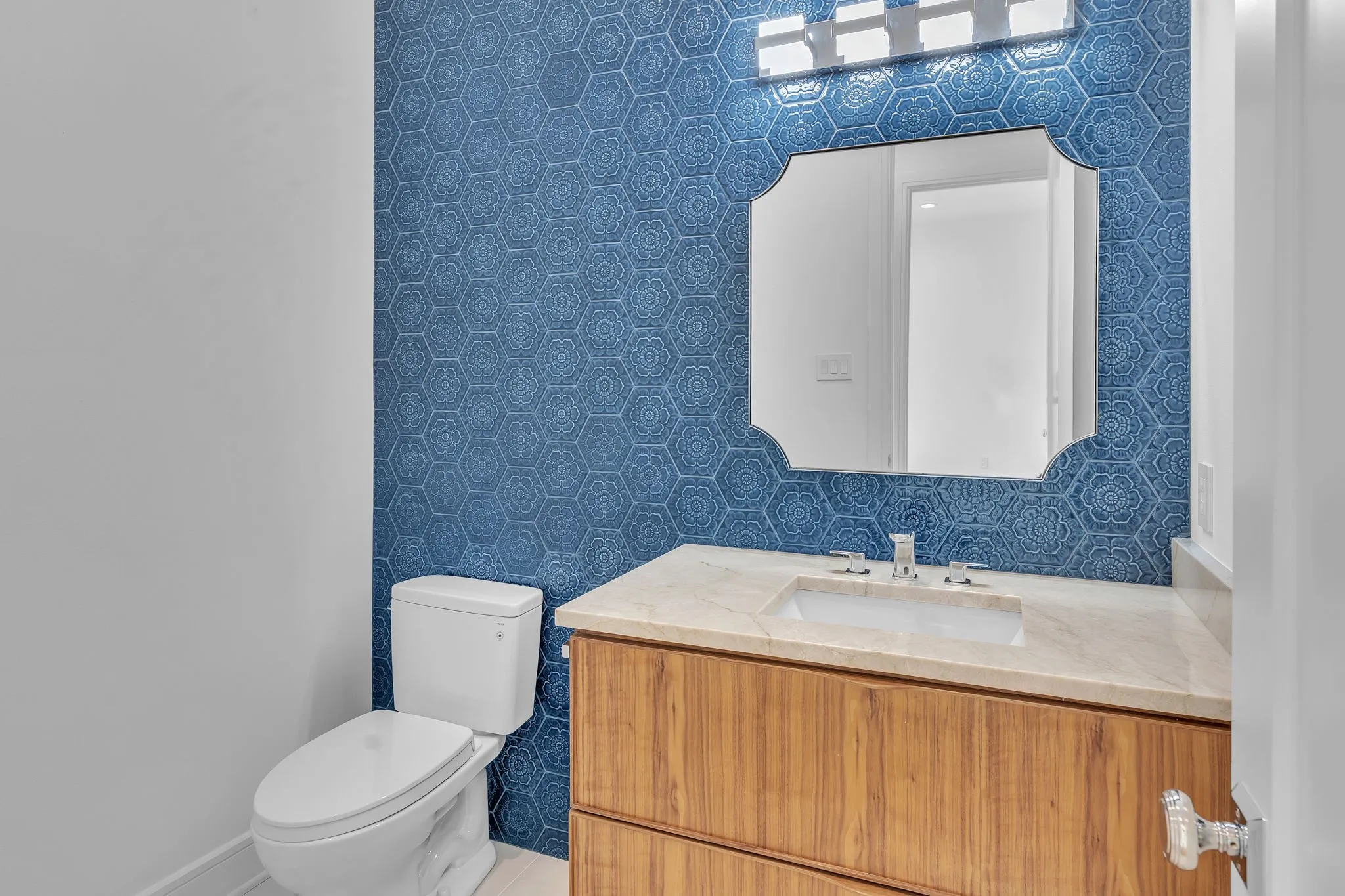 Upstairs powder bath