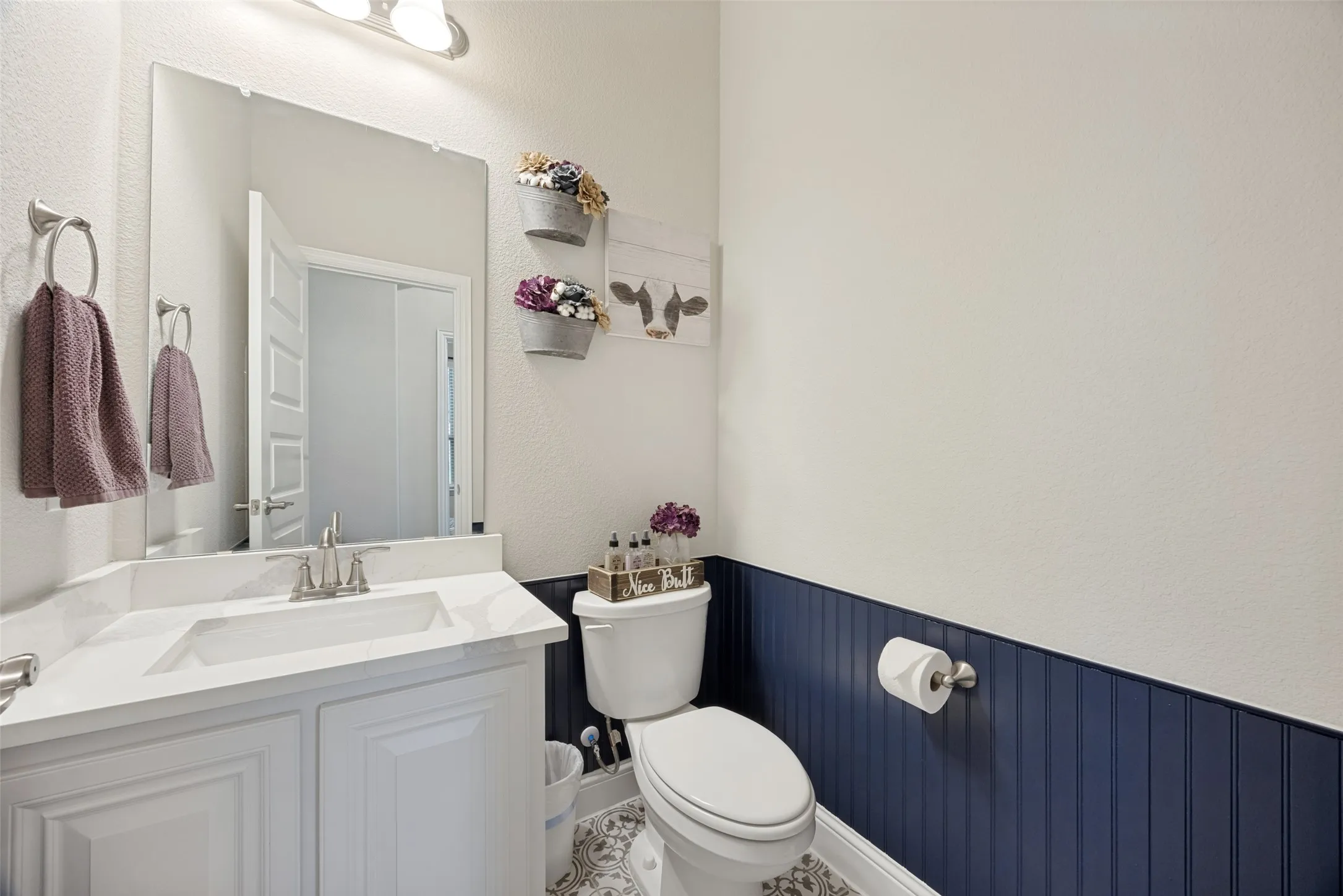 Downstairs powder bath