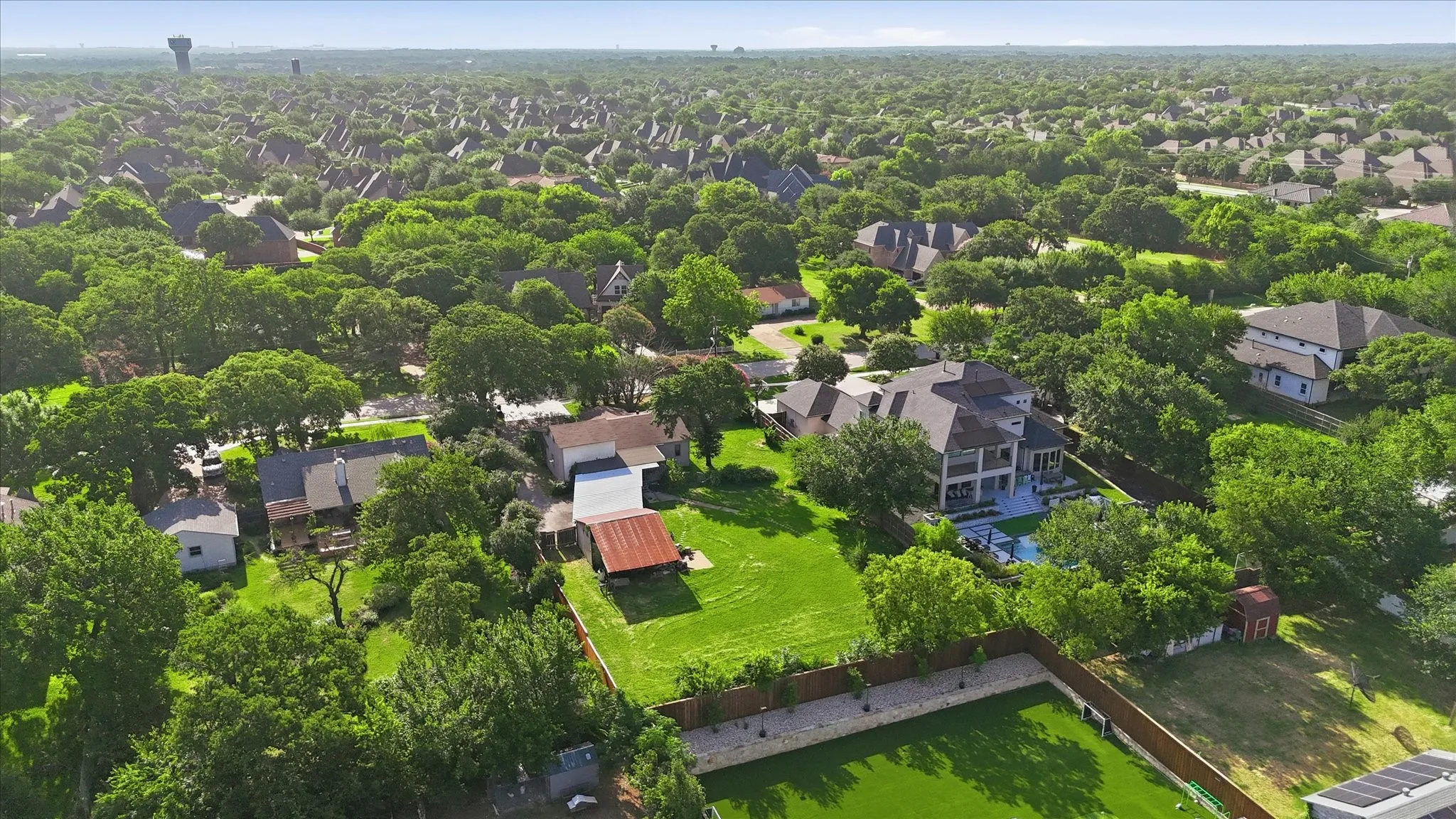 Expansive property set amidst a tree-lined neighborhood