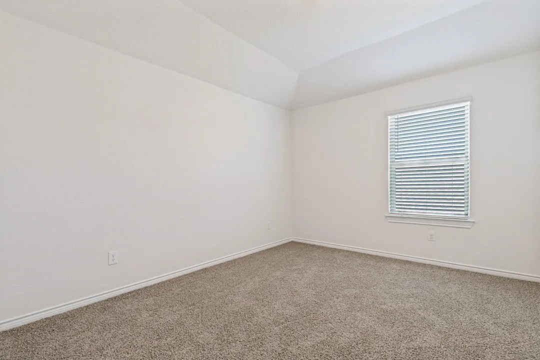 Room featuring light neutral-toned walls and complementary carpet flooring