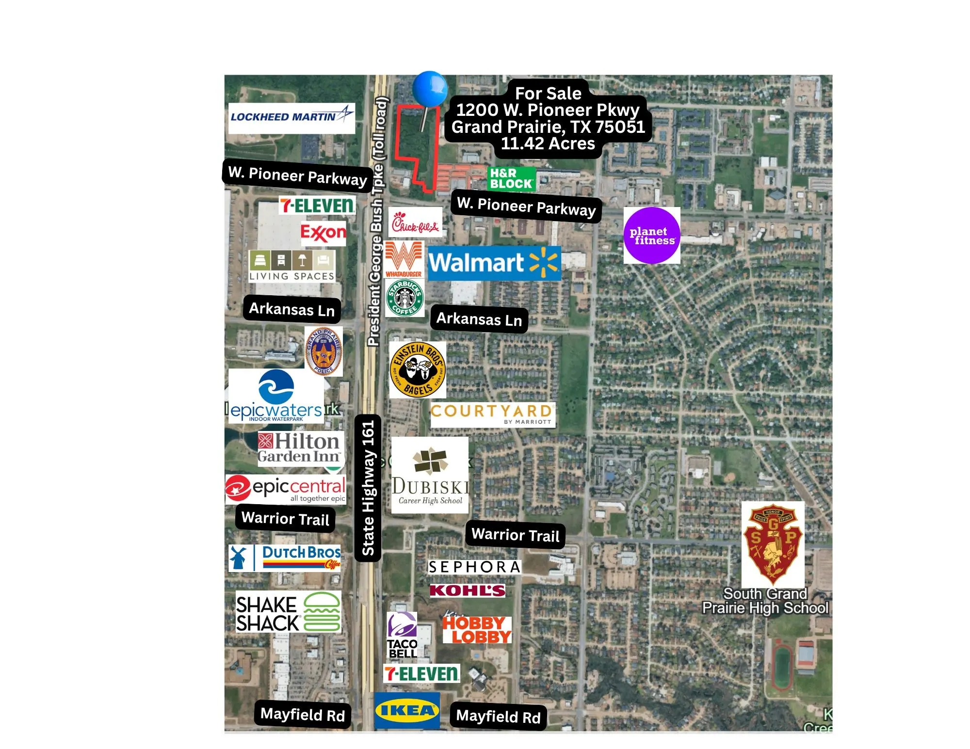 Popular Businesses and attractions near 1200 W. Pioneer Pkwy