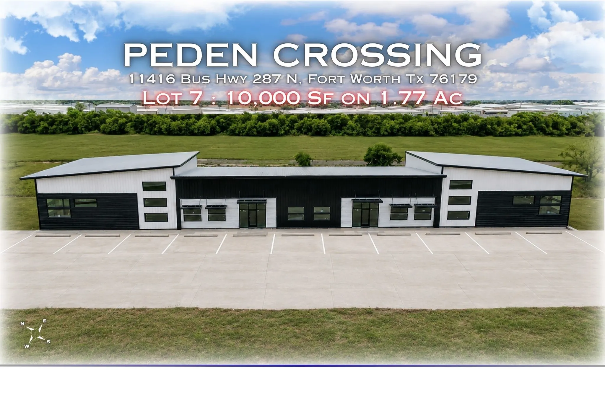 10,000-SF Shell Building on 1.77 Acres