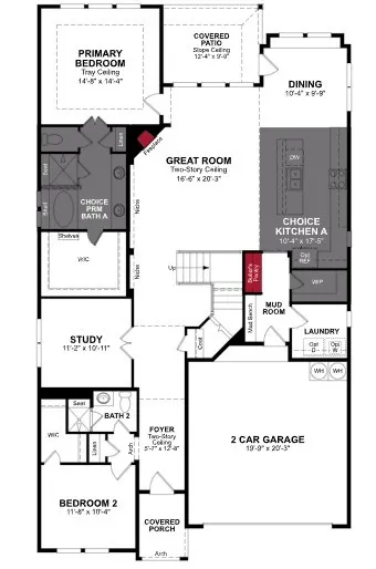 Beazer Homes Whitewing Trails Summerfield Floorplan.