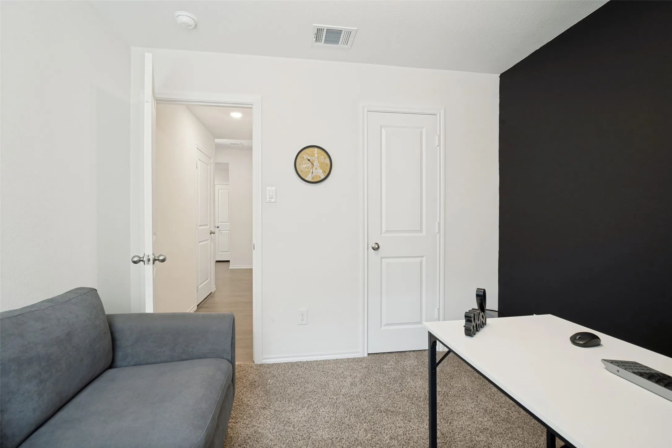 Bedroom currently used as an office