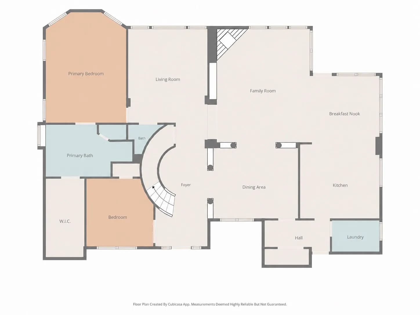 First-floor plan; layout is approximate