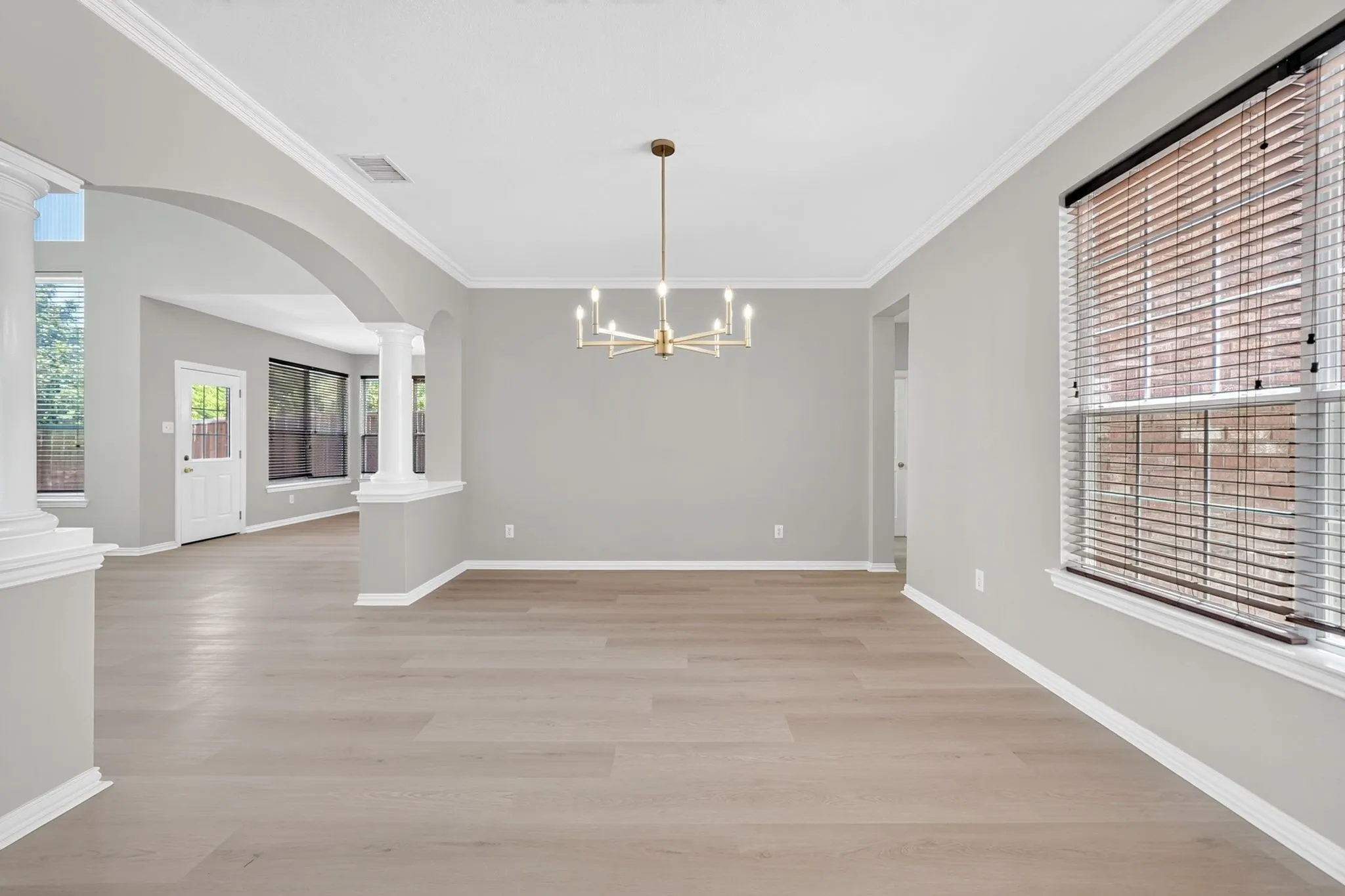 Formal dining room with abundant natural light