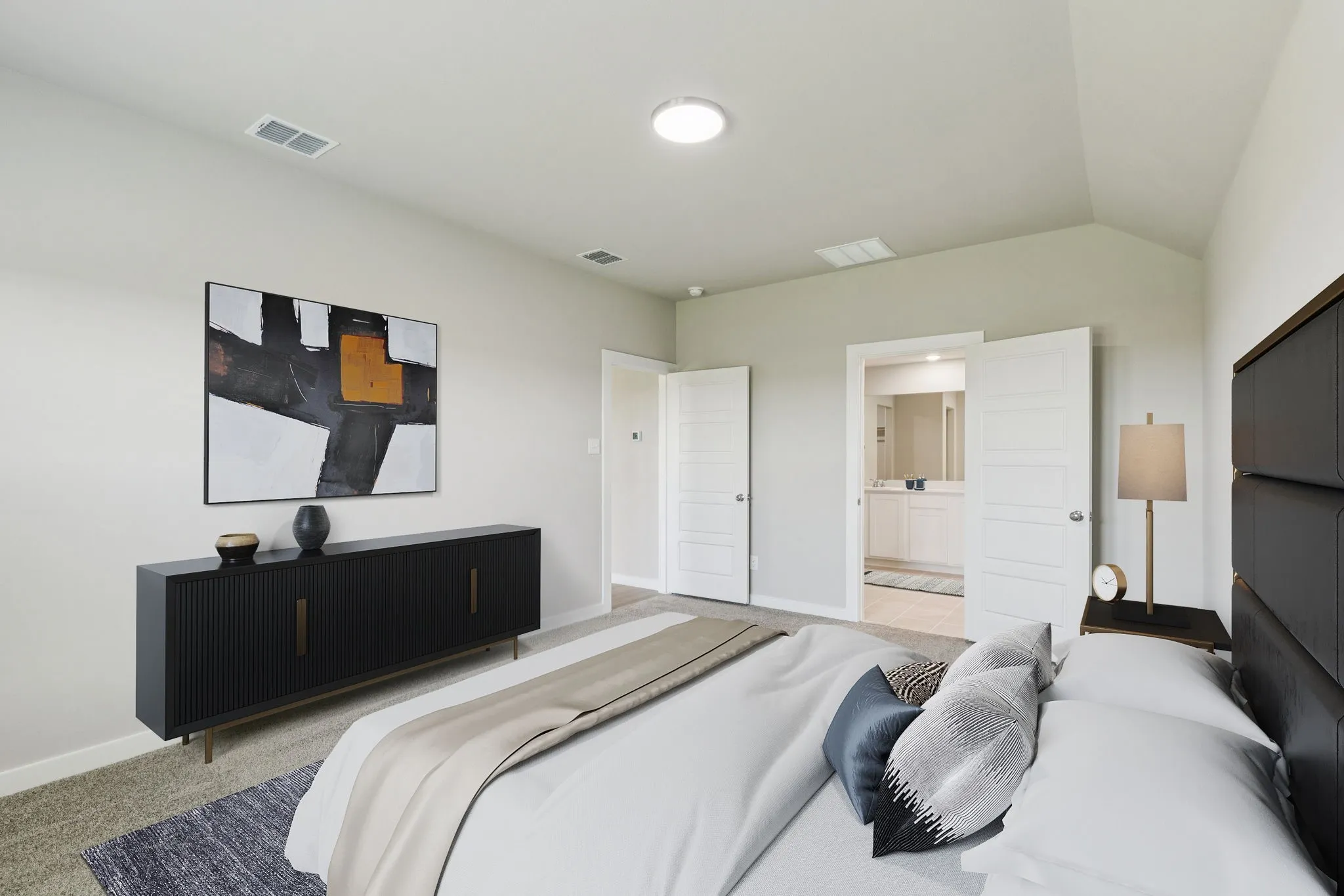 Primary Suite in the Harper home plan by Trophy Signature Homes – REPRESENTATIVE PHOTO