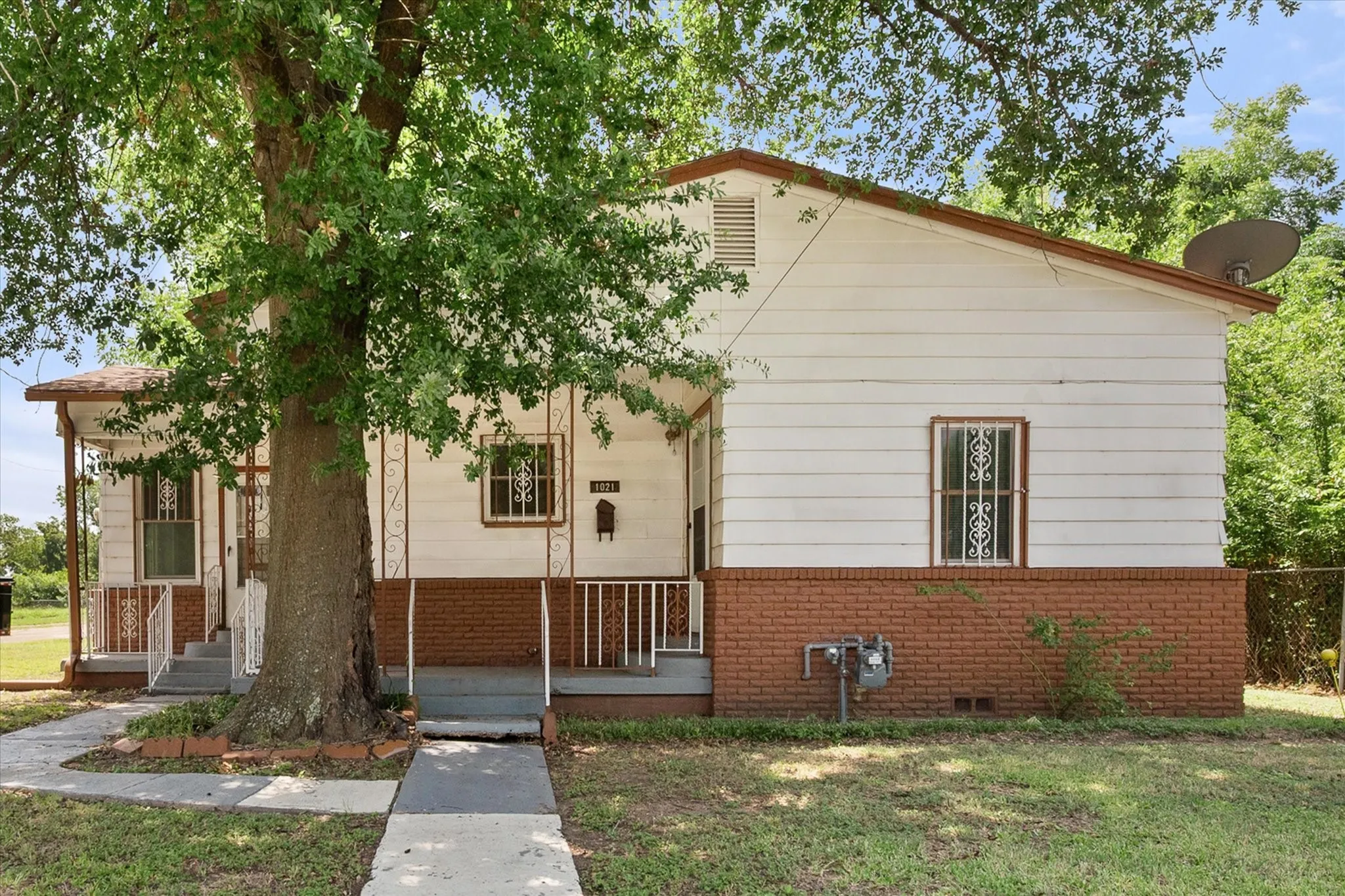 Originally constructed as a duplex, the home may offer potential for conversion back into two one-bedroom, one-bath units.