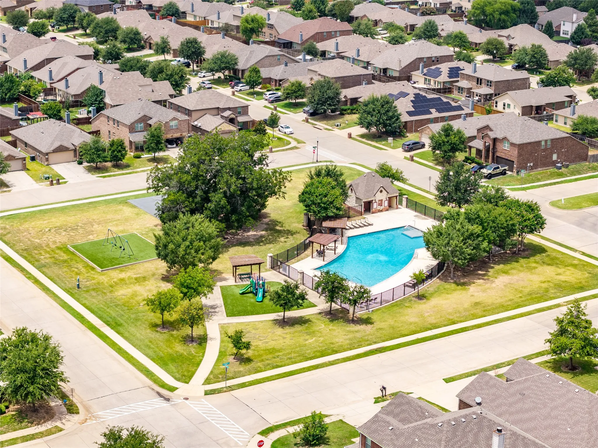 Aerial park and pool