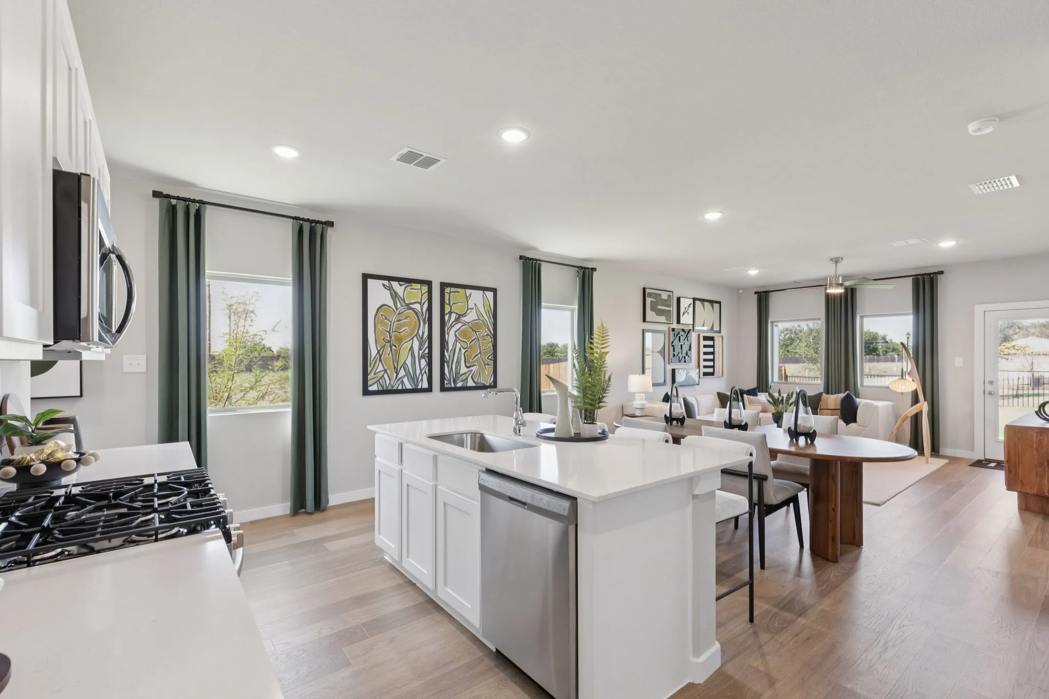 Kitchen in the Magnolia home plan by Trophy Signature Homes – REPRESENTATIVE PHOTO