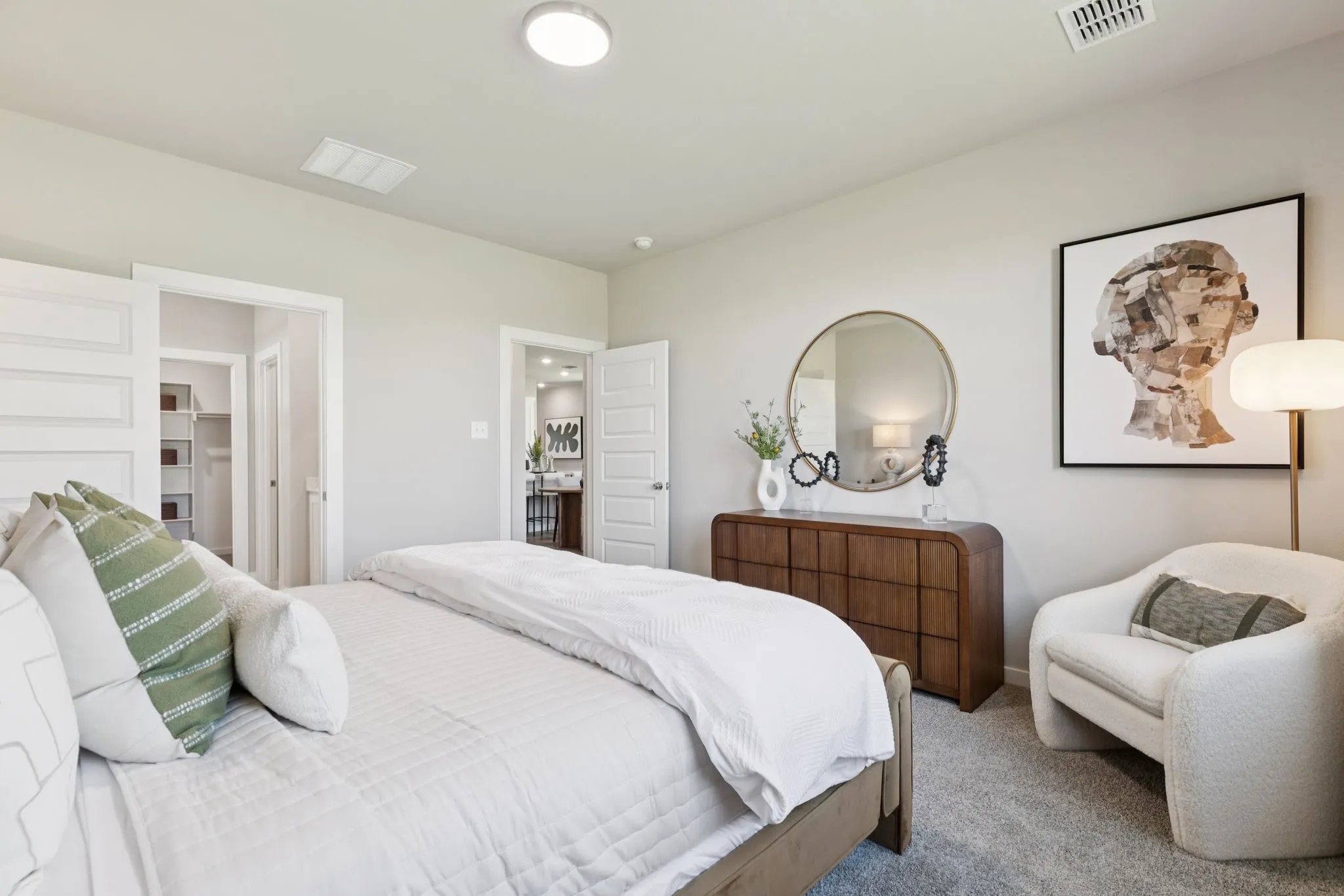Primary Suite in the Magnolia home plan by Trophy Signature Homes – REPRESENTATIVE PHOTO