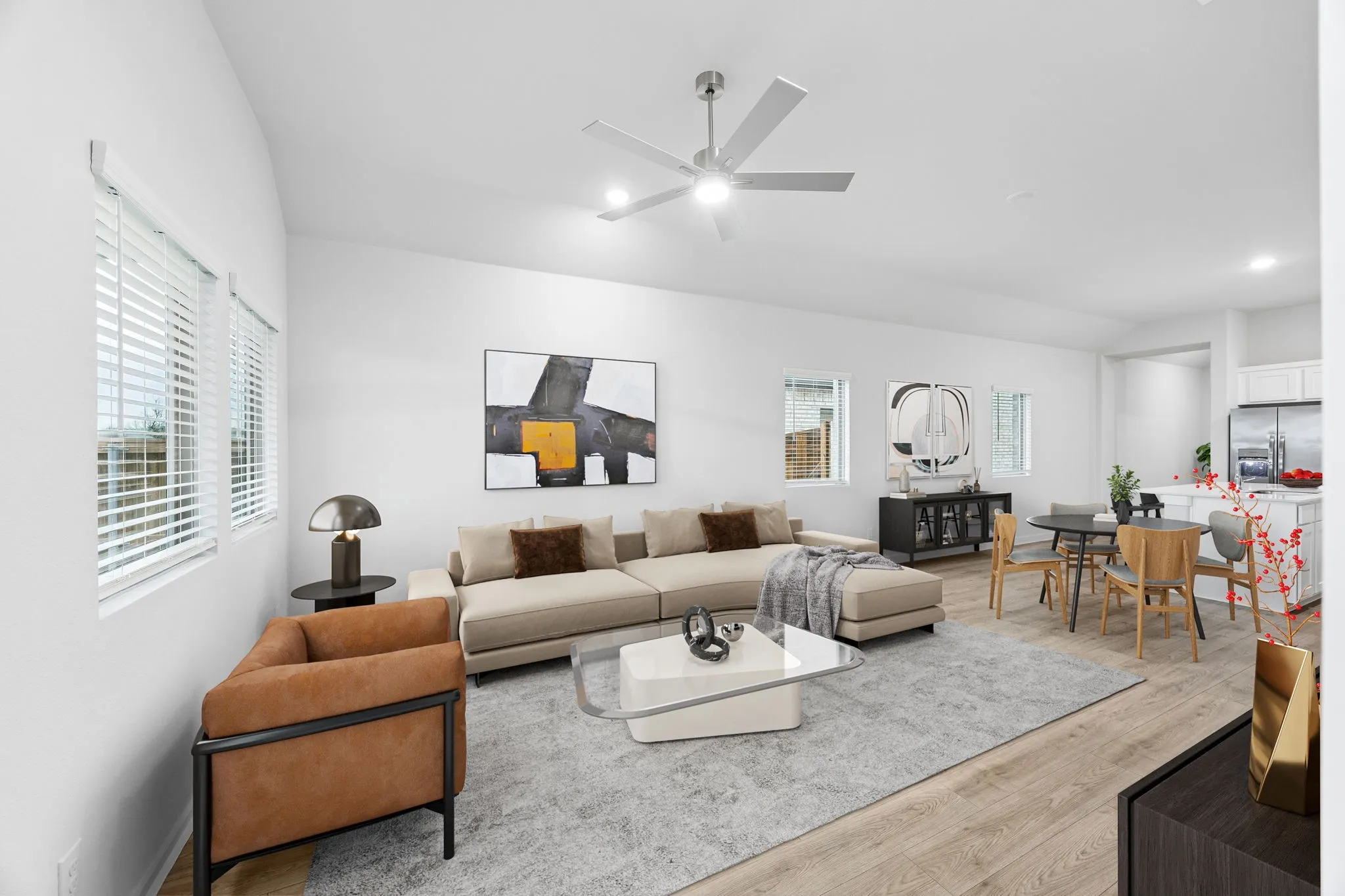 Living Room in the Cedar home plan by Trophy Signature Homes – REPRESENTATIVE PHOTO