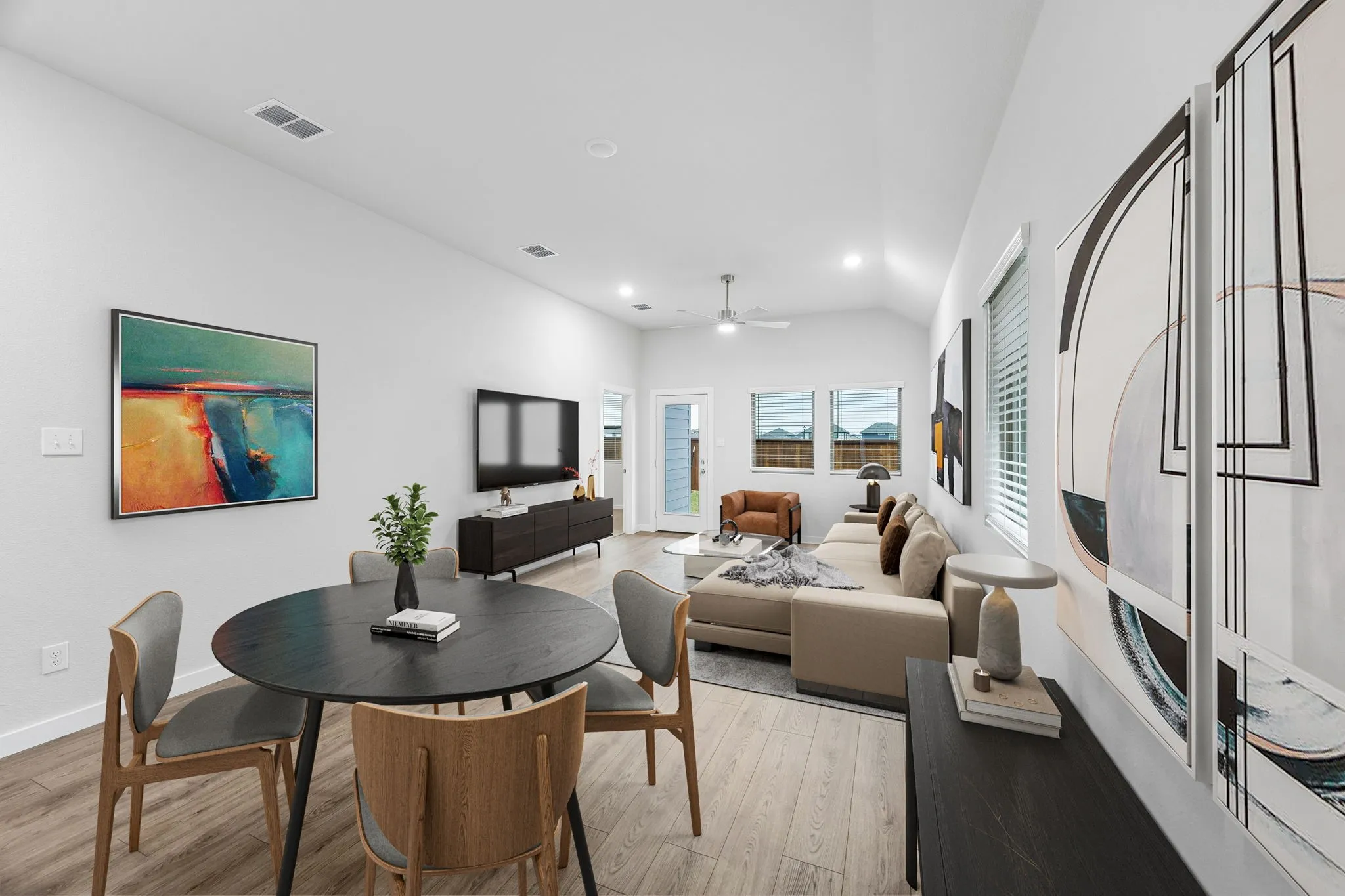 Living Room in the Cedar home plan by Trophy Signature Homes – REPRESENTATIVE PHOTO