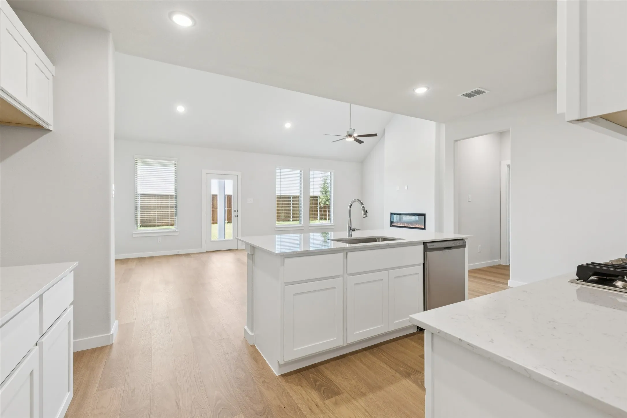 Open first floor in the Masters home plan by Trophy Signature Homes – REPRESENTATIVE PHOTO
