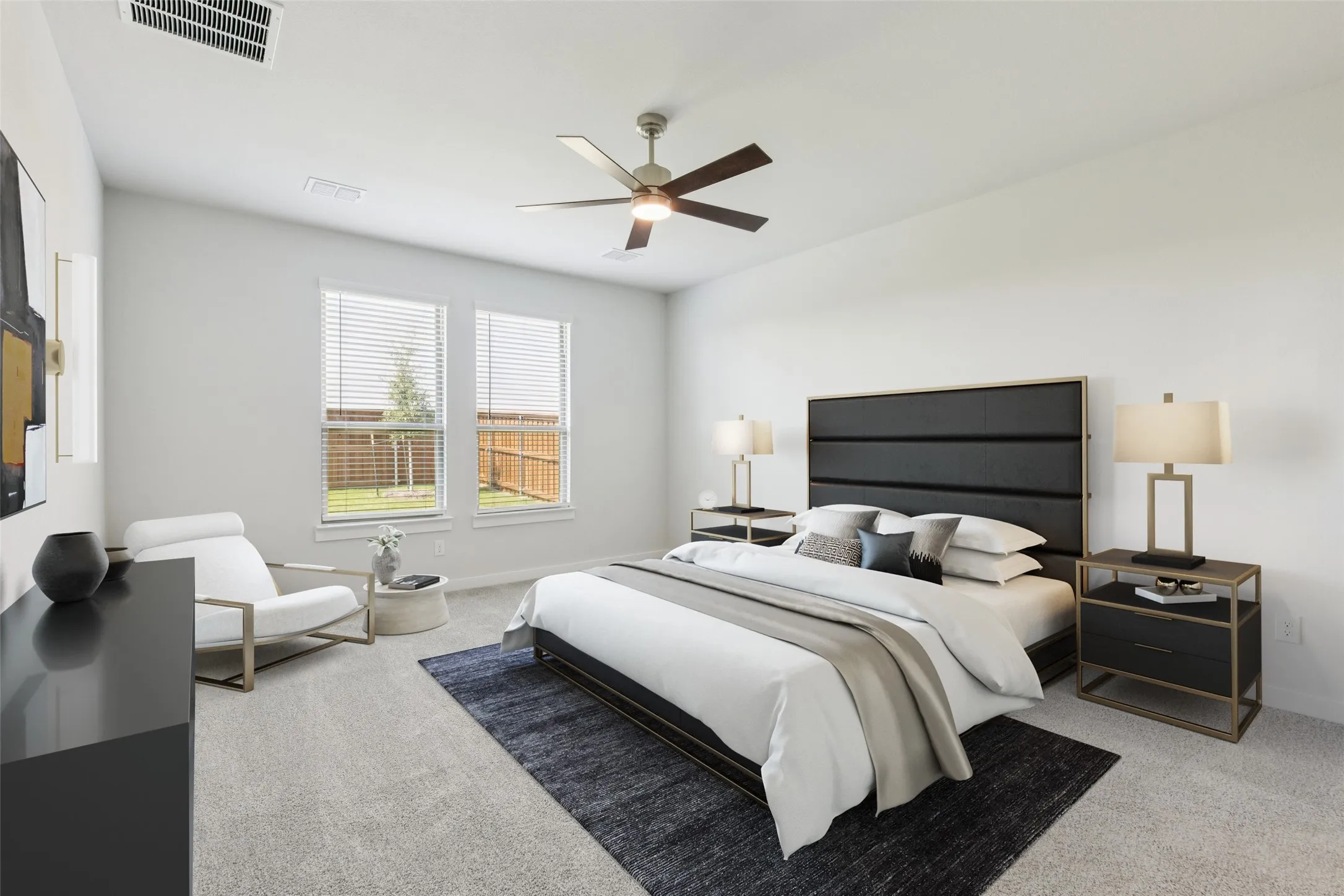 Primary Suite in the Masters home plan by Trophy Signature Homes – REPRESENTATIVE PHOTO