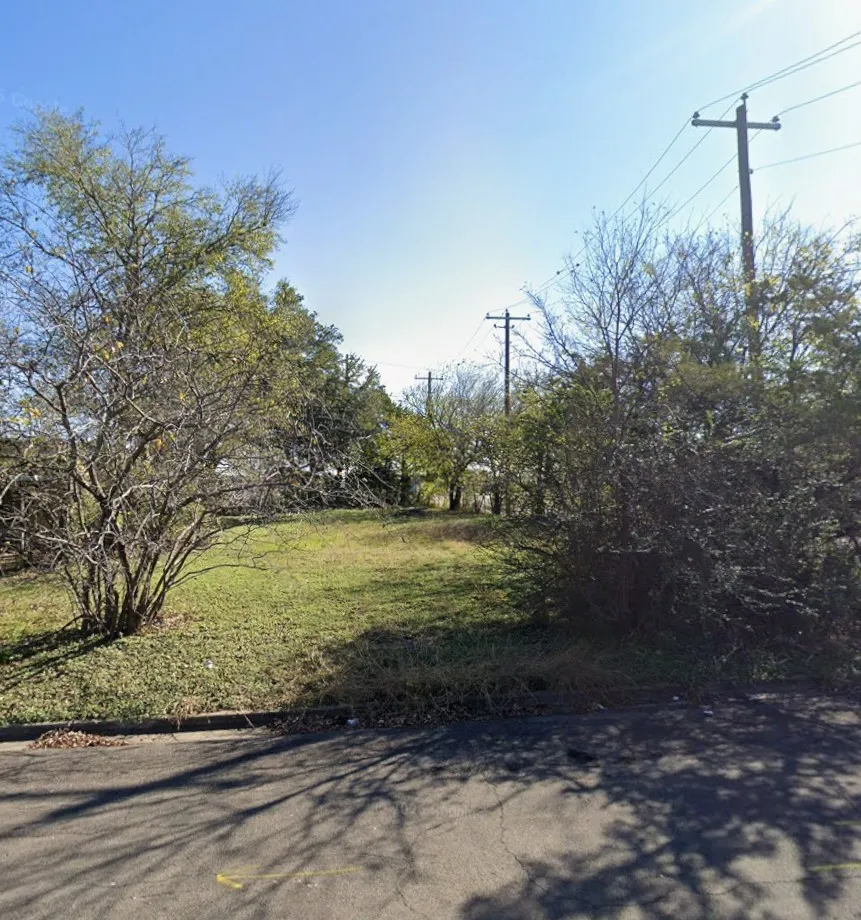 Street view of lot.