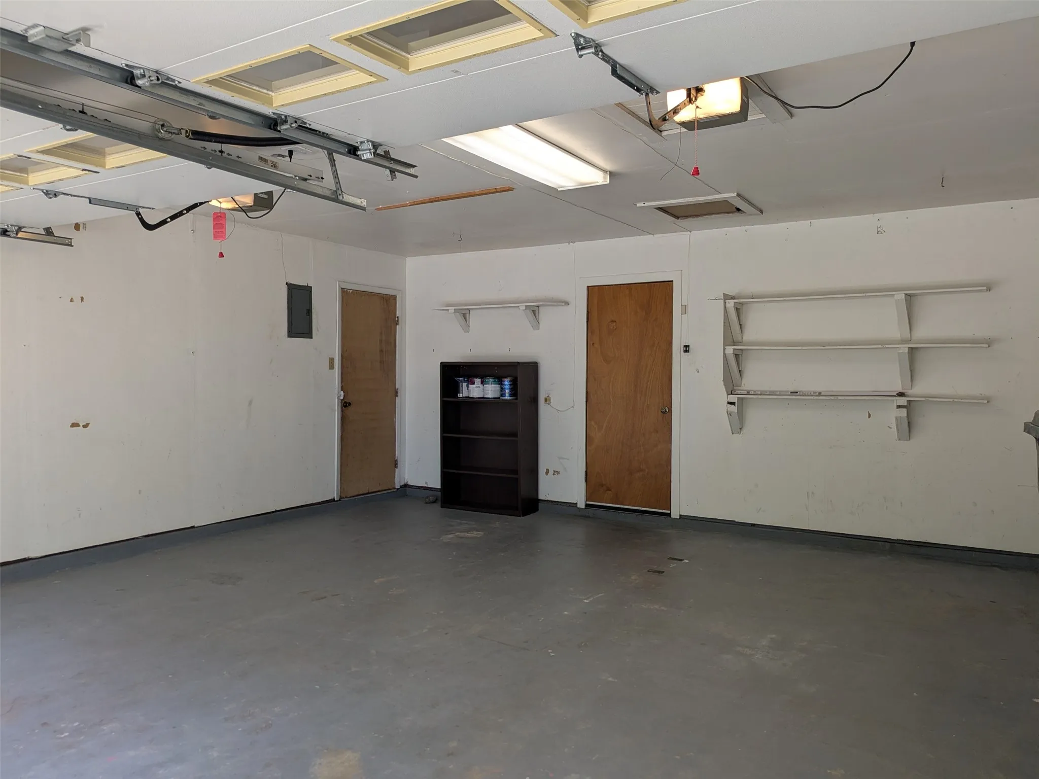 Garage with side door