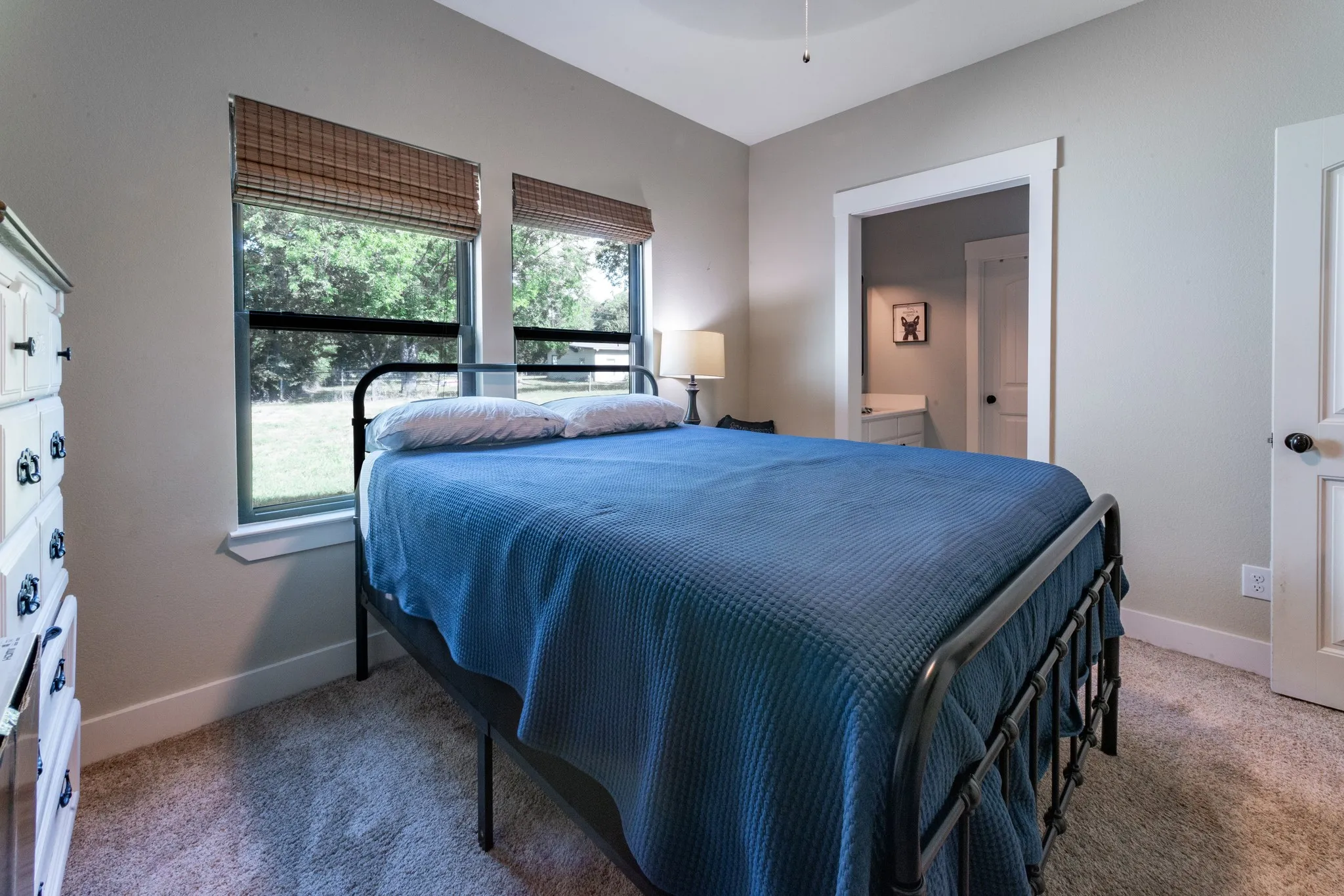 Recessed lighting and ceiling fan overhead