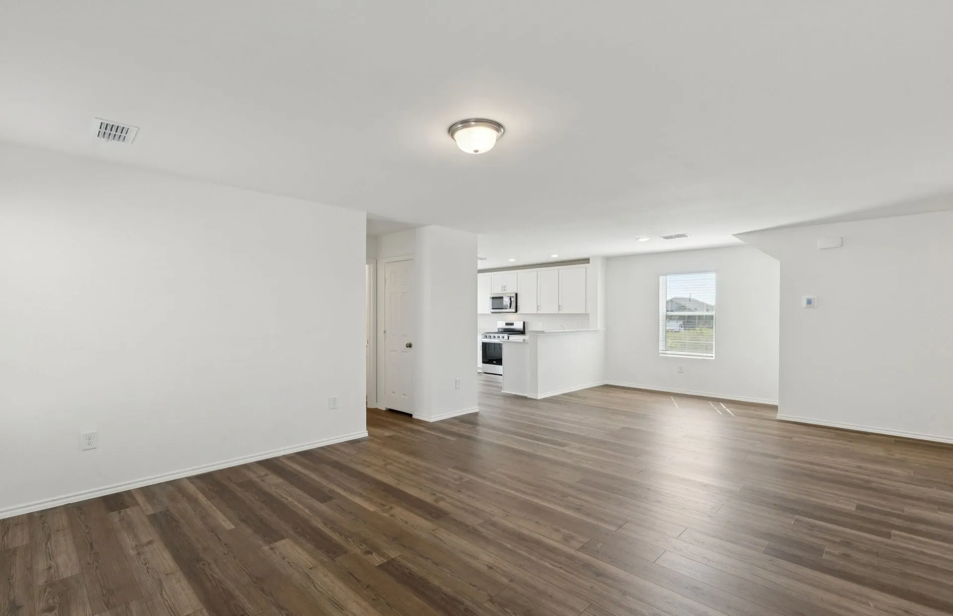*Floorplan representation, not actual home - Gathering room with view of main living areas