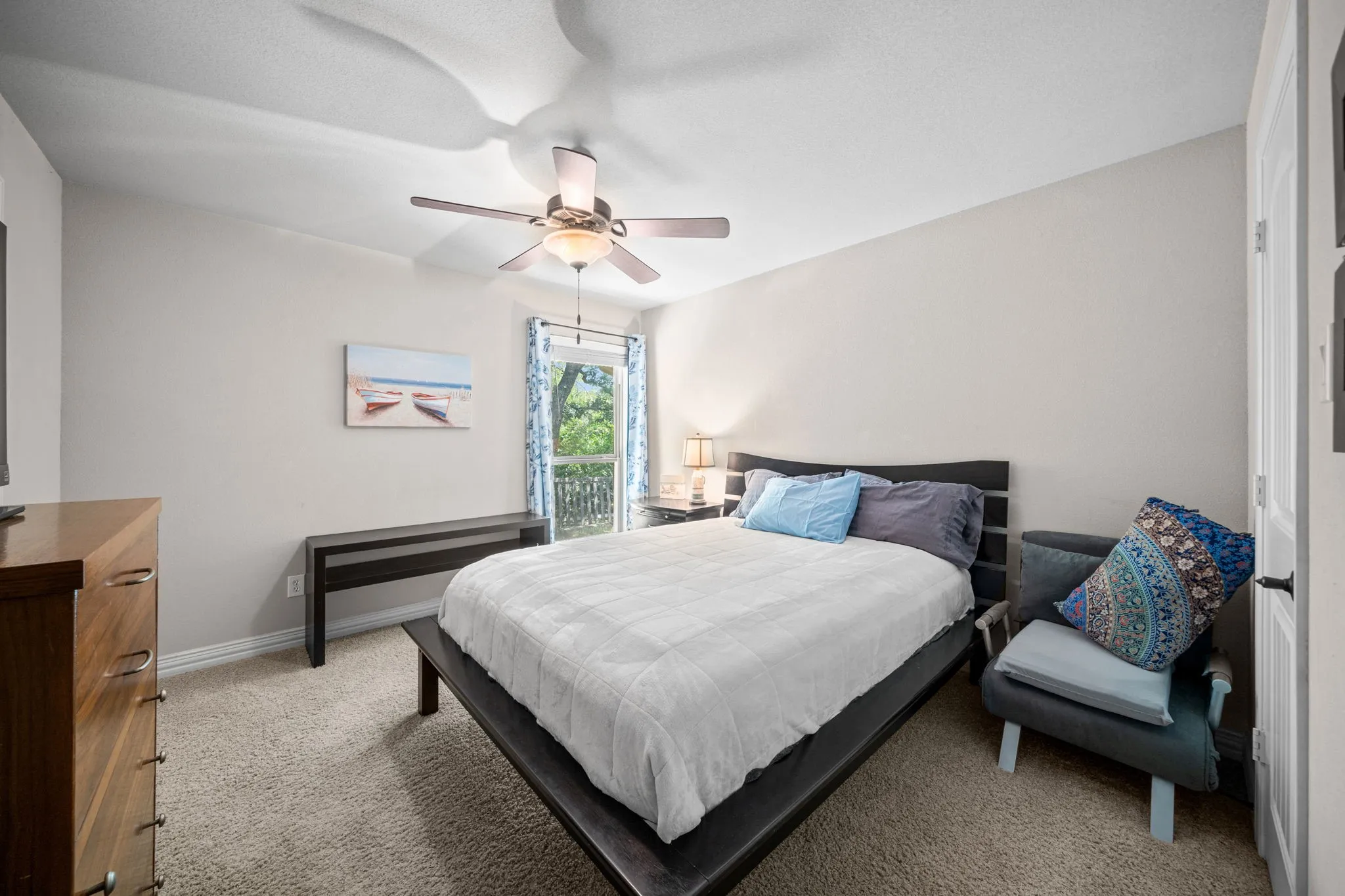 Secondary bedrooms split from the primary bedroom.