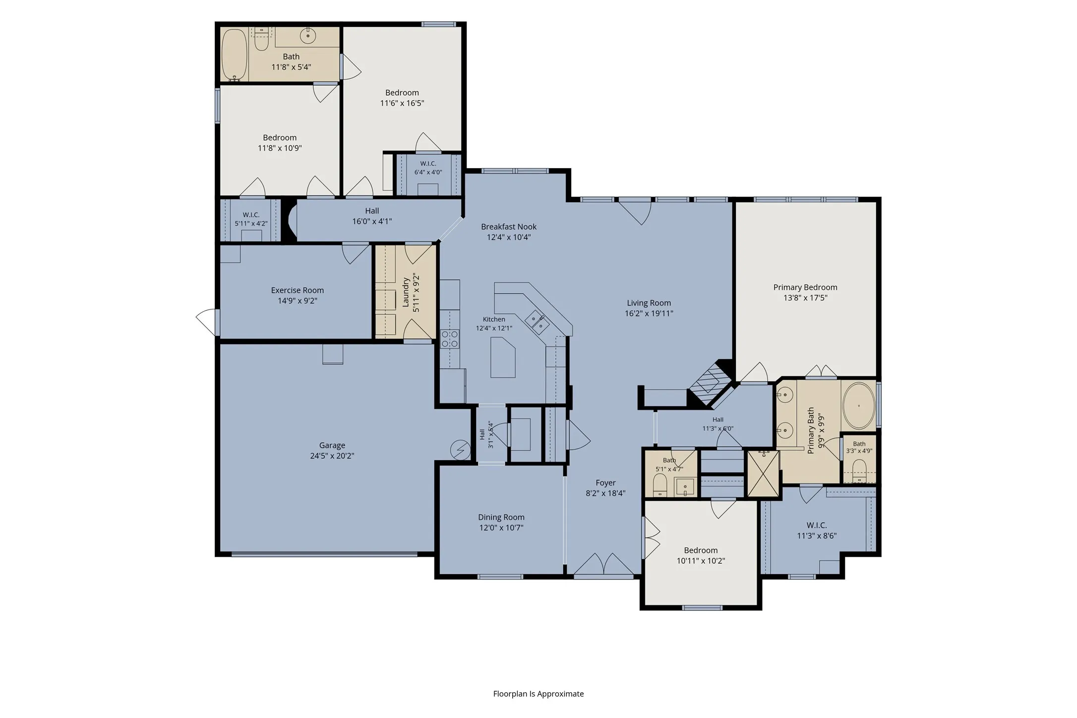 Versatile floor plan.