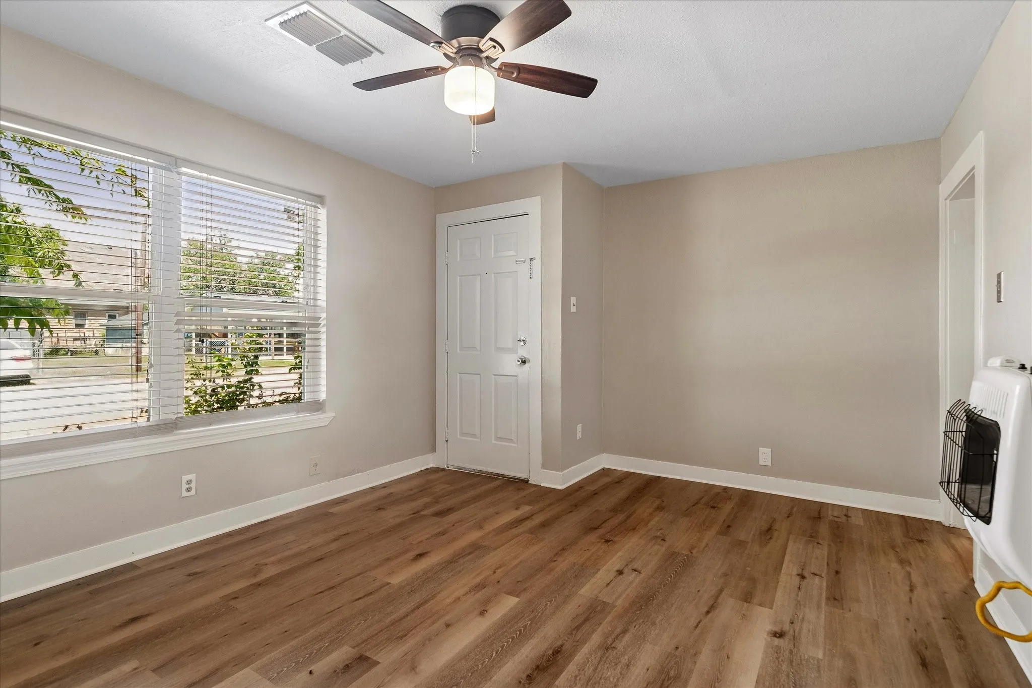 Living room and entry way