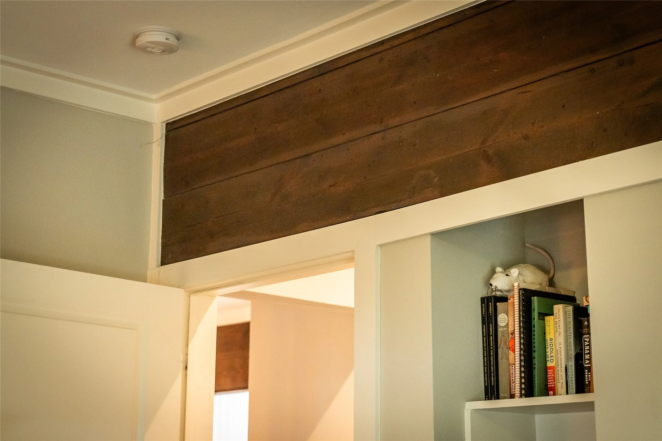 Repurposed original shiplap as accents