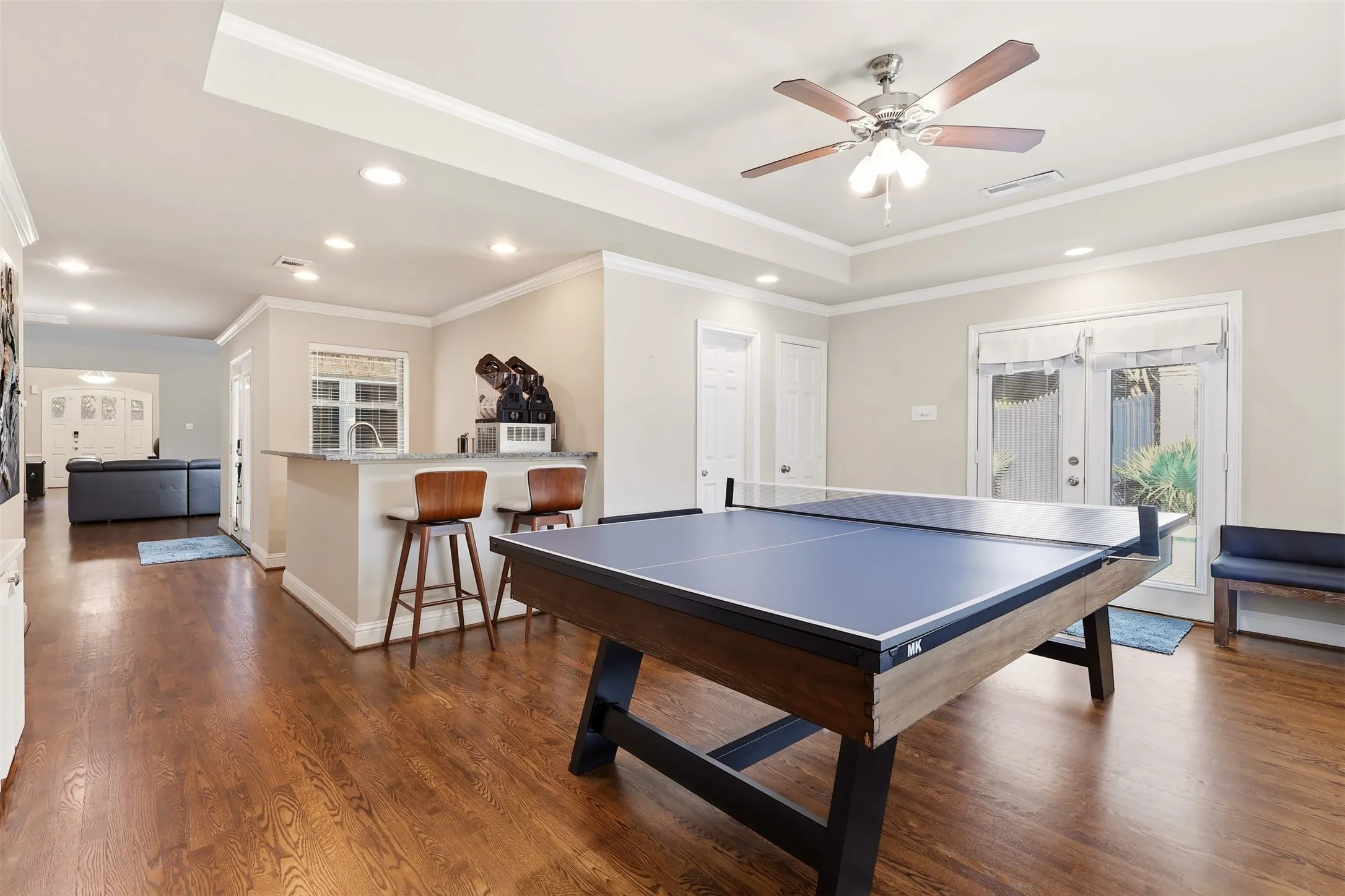 Hardwood flooring throughout