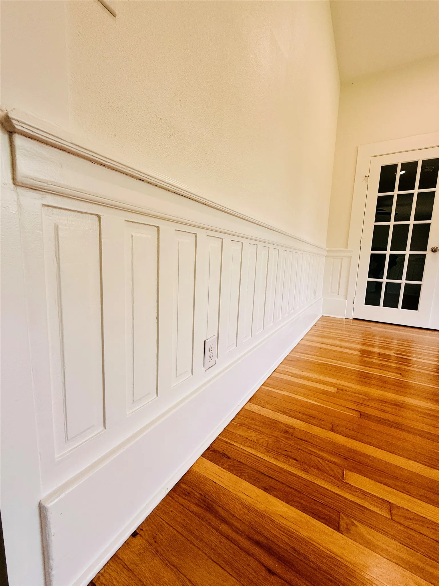 Original wood detail in bonus room