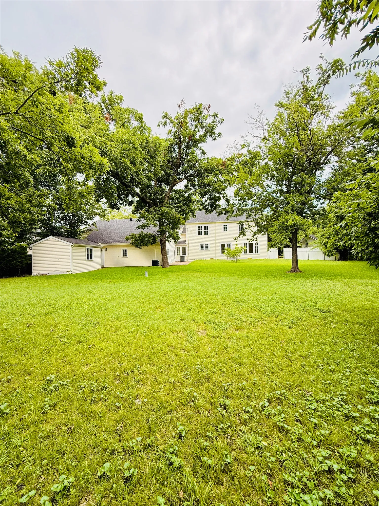 Large back yard