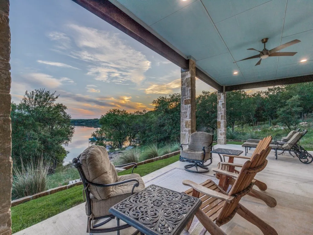 Back patio of main house.