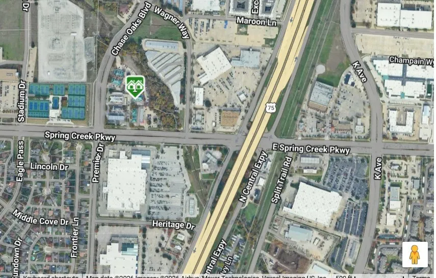 Aerial Map. Depicting the geographic location and surrounding infrastructure of the property