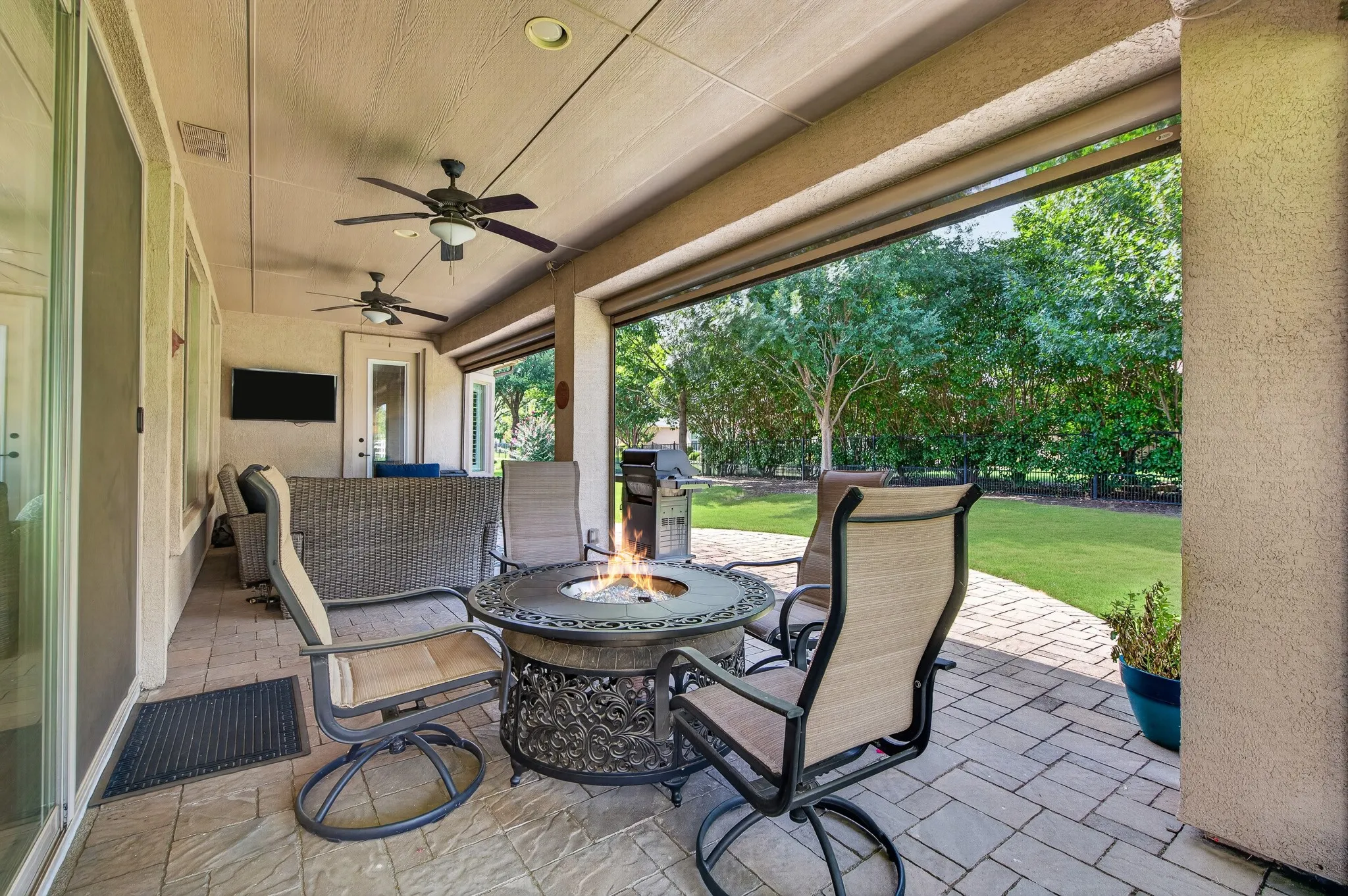 Lots of room on this covered porch.