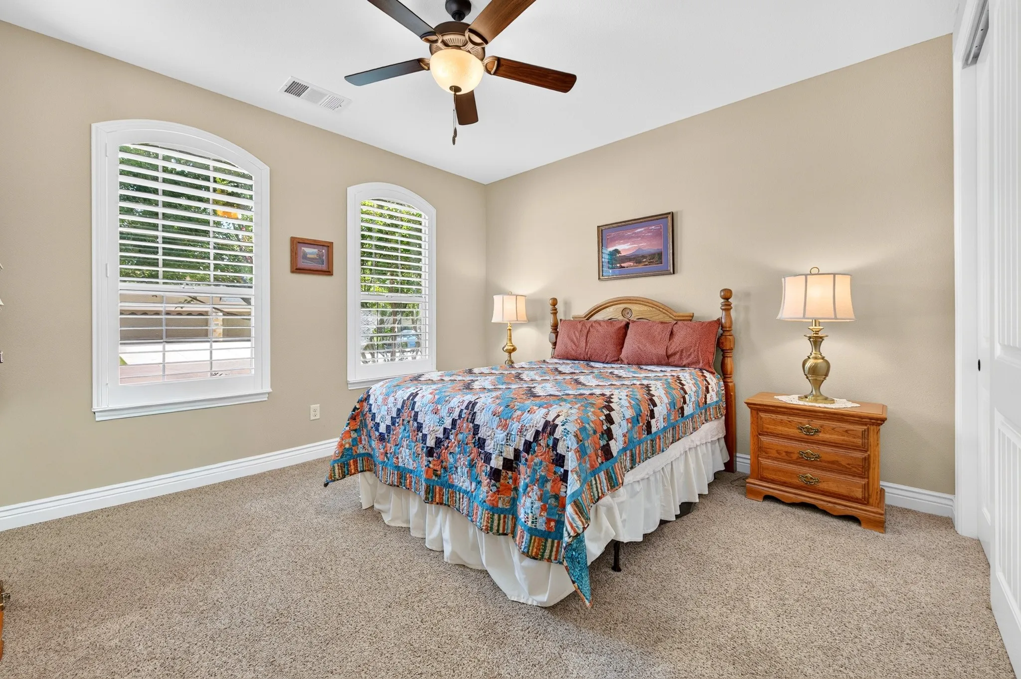 Your guests will love the spaciousness of this bedroom.