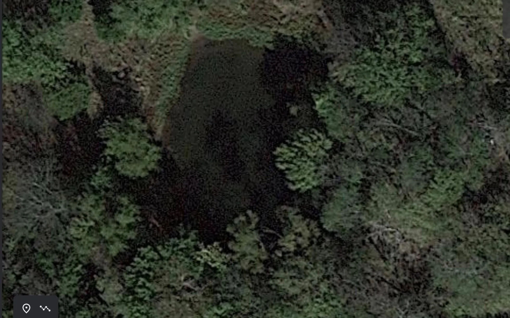 Aerial overview of property's location