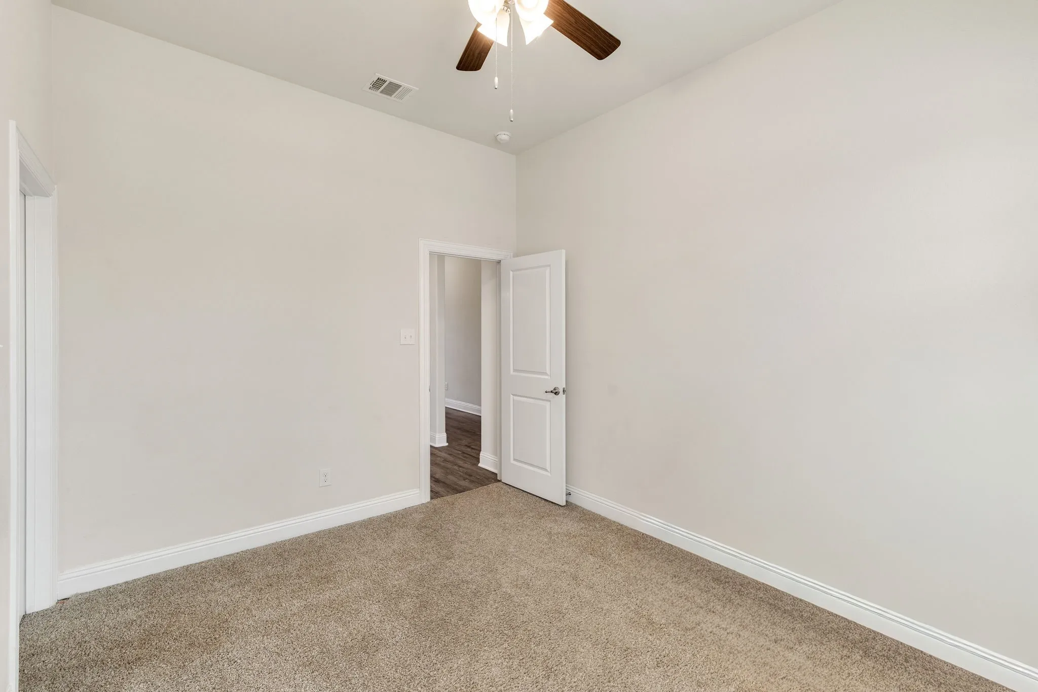 Bedroom 1 but currently used as an office.
