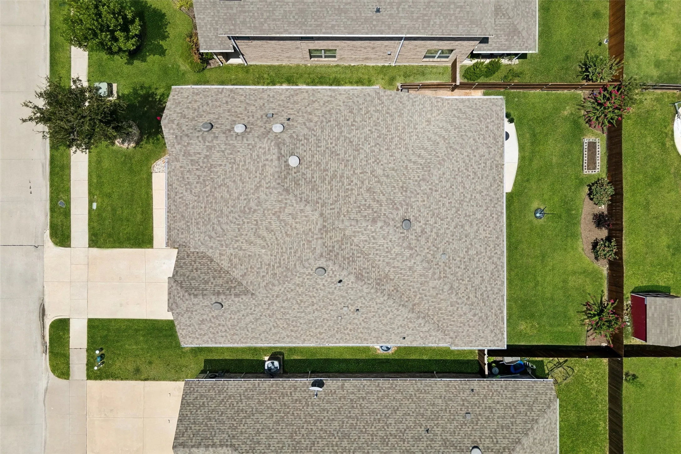 Bird's eye view of the home