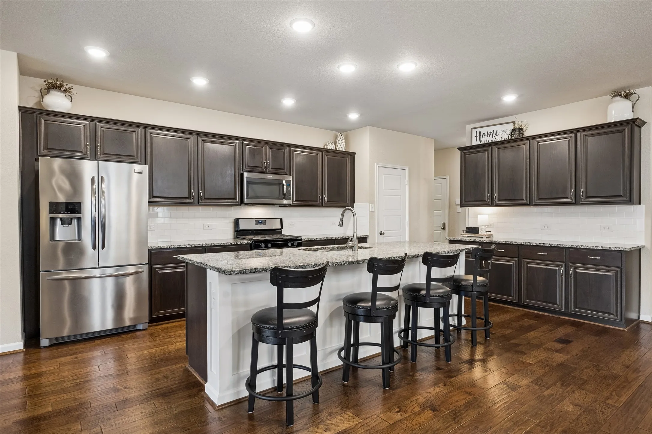 Plenty of counter space for all your meal prepping.
