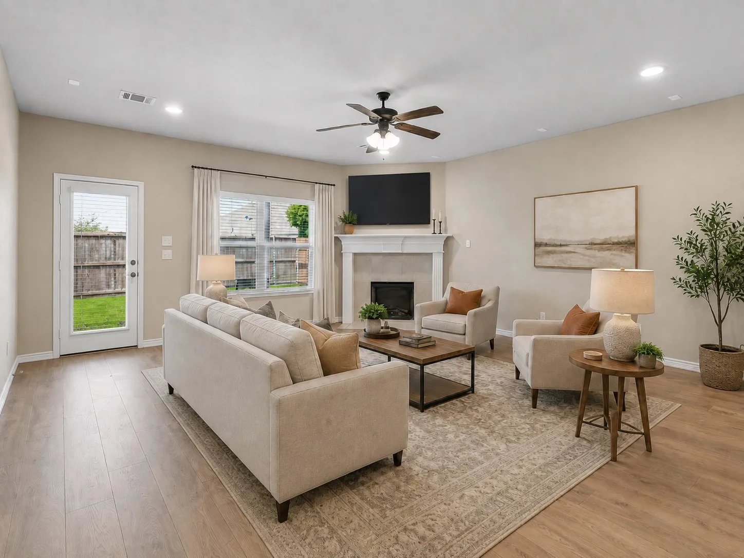Living Room - virtually staged