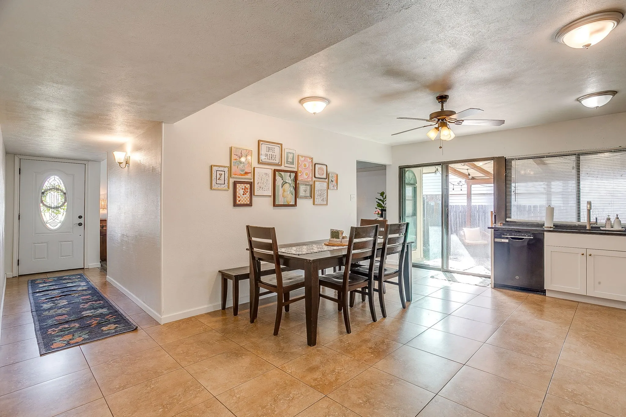 Eat in space in this large open kitchen with great flow.