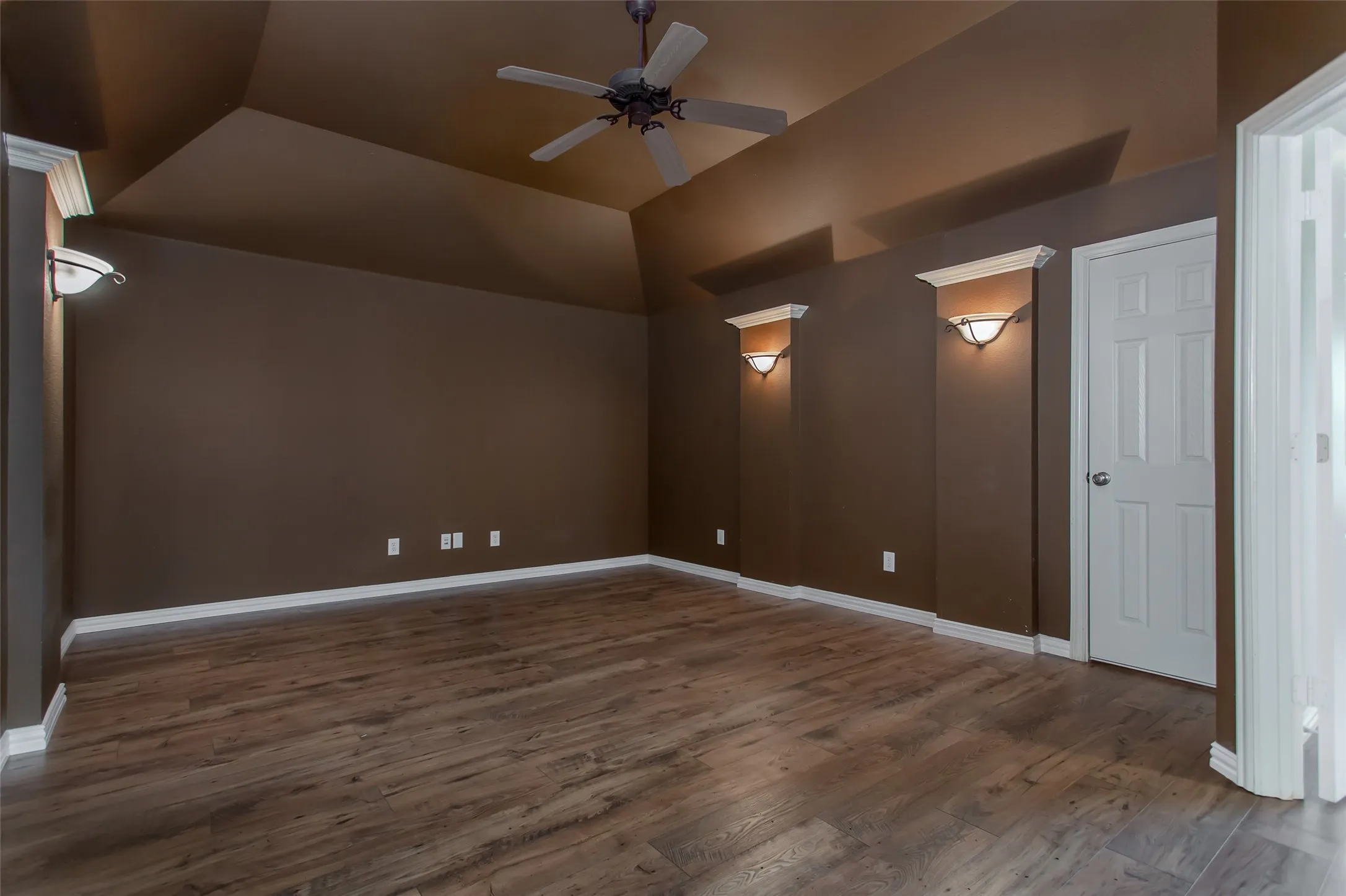 Large theater room upstairs for family movie nights