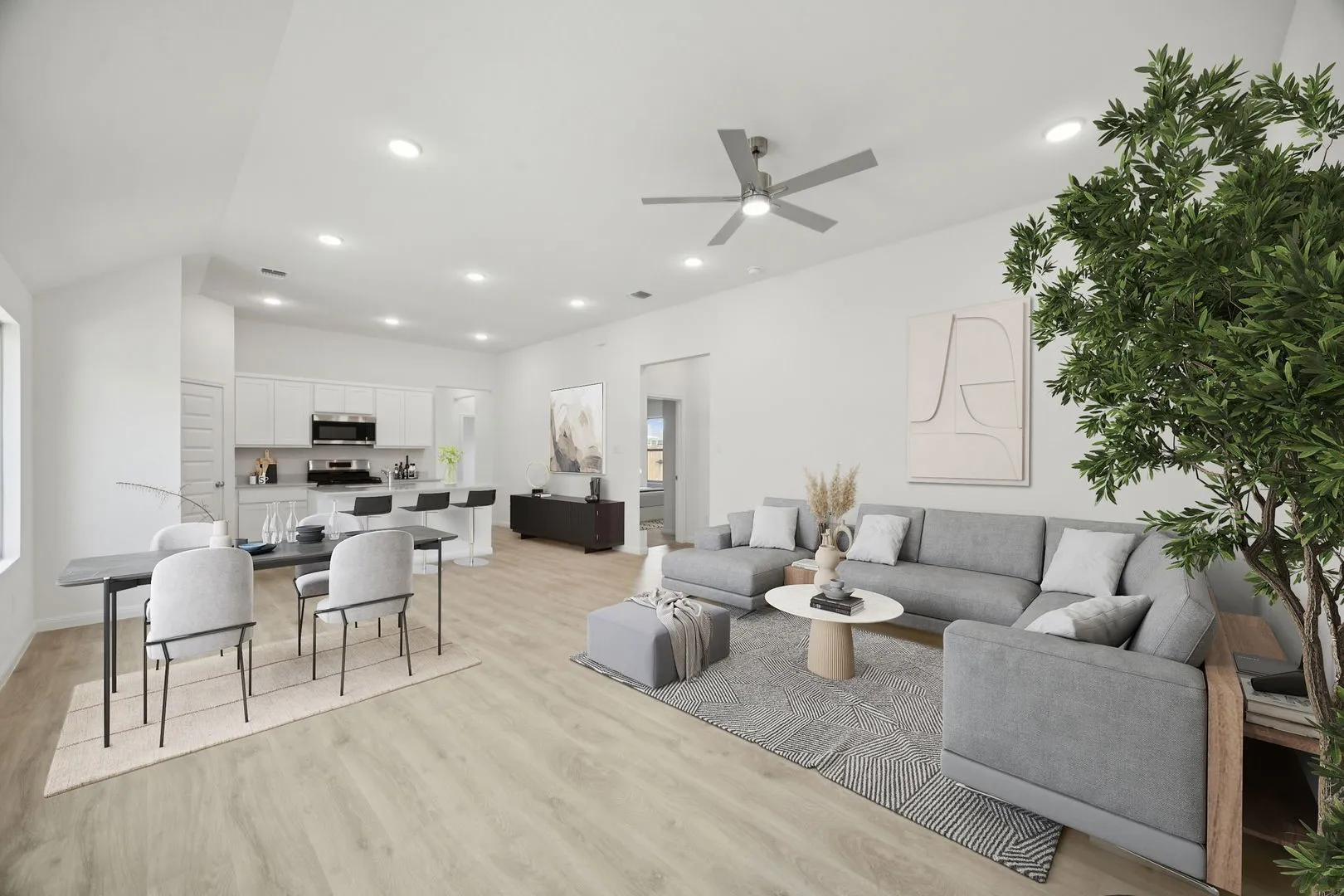 First Floor in the Cypress home plan by Trophy Signature Homes - REPRESENTATIVE PHOTO