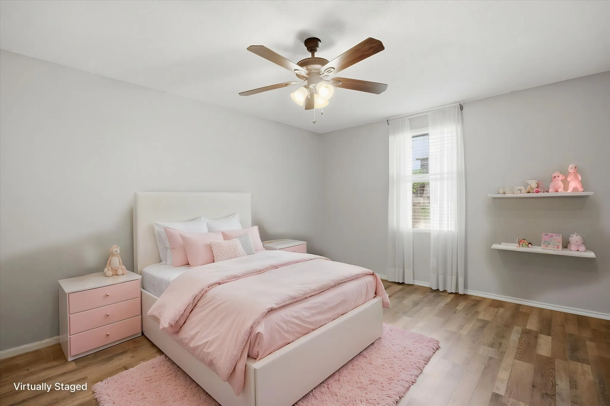 Virtually Staged Guest Bedroom