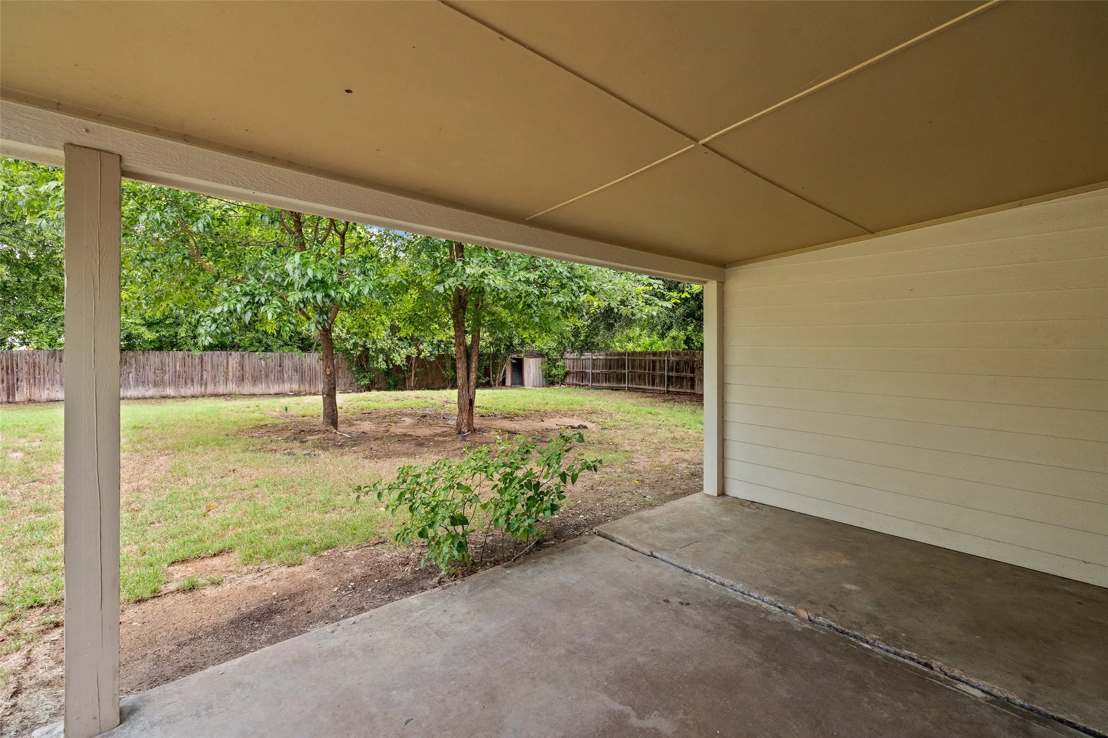 Just envision the pretty string lights and patio furniture!