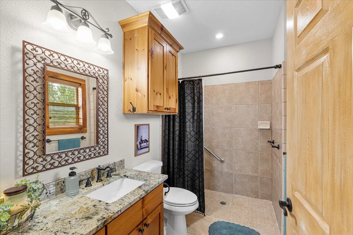 guest bath with walk in shower