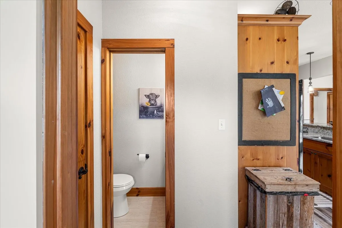 Half bath and pantry