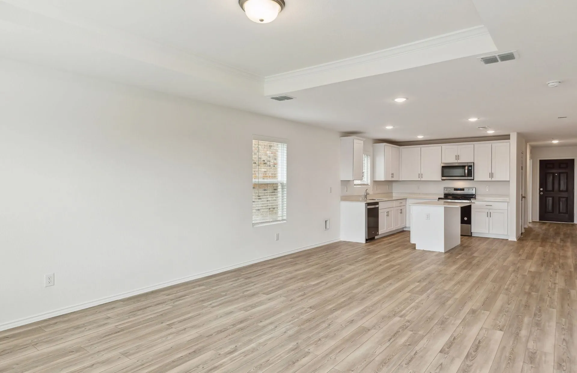 *Floorplan representation, not actual home - Dining area off kitchen with large windows
