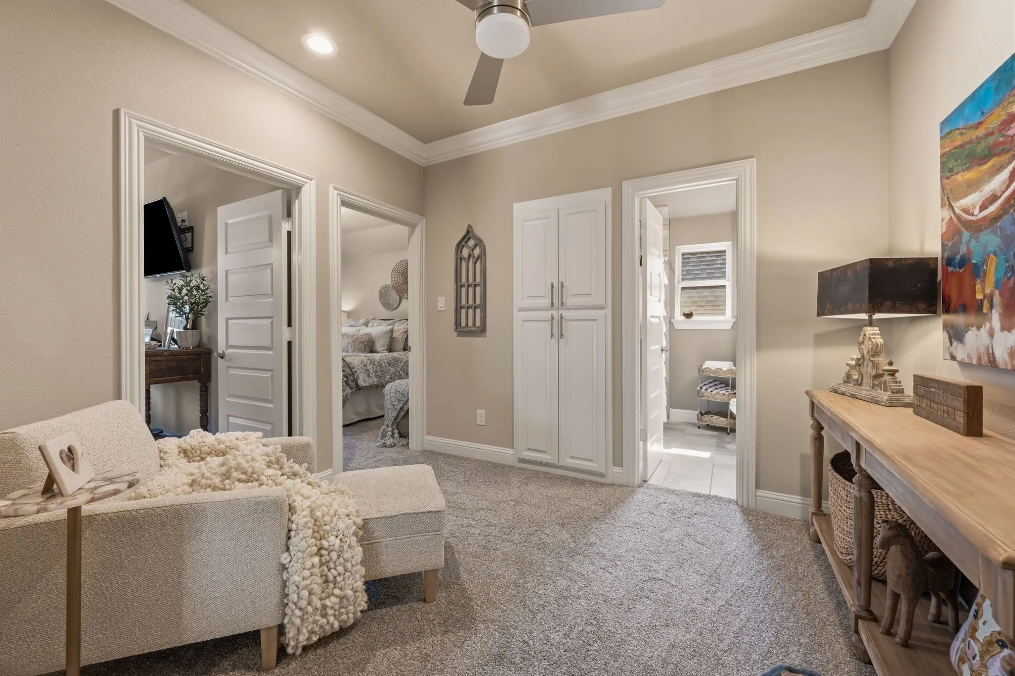 Sitting area upstairs
