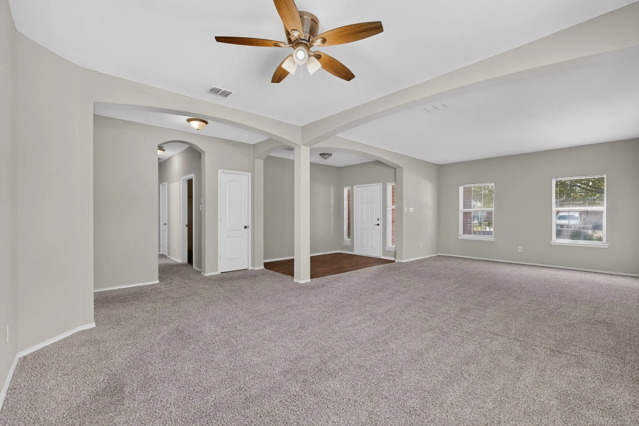 Formal living & Dining virtually staged
