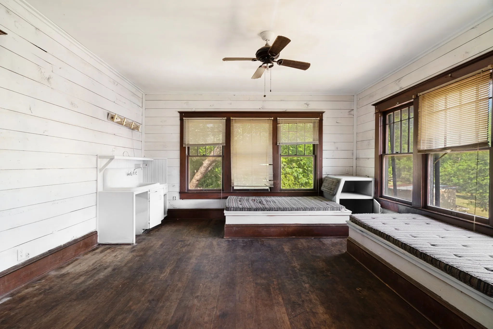 Bedroom with Sink and Built-Ins